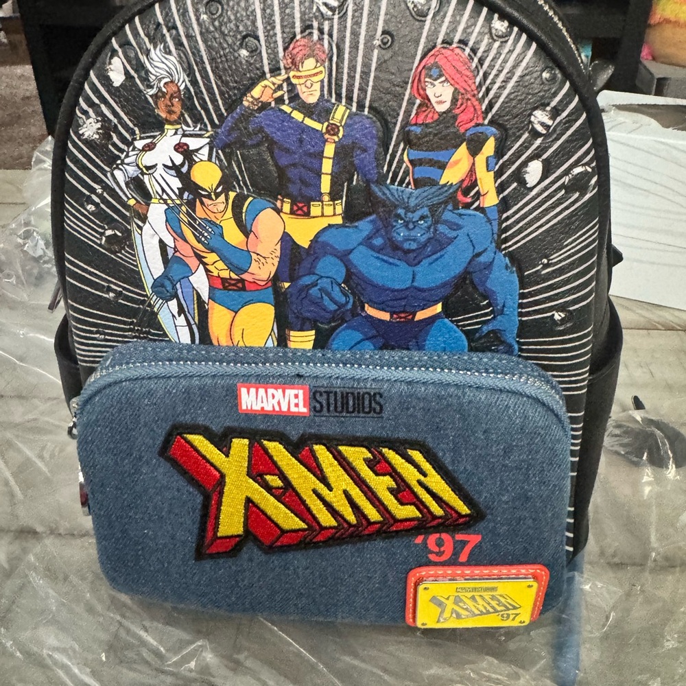 Marvel Black and Blue Backpack with Iconic Graphics